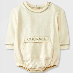 Grayson Mini Baby Boys' Kanga Bubble Romper       Off- White NWT